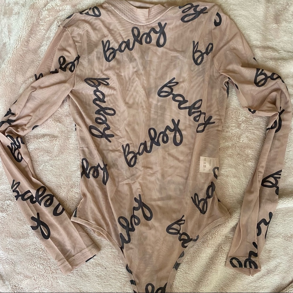 Mesh baby bodysuit lingerie